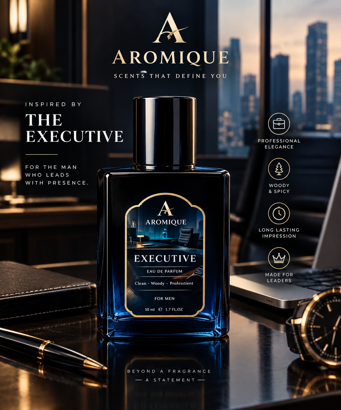 Aromique Executive — Inspired by Office for Men